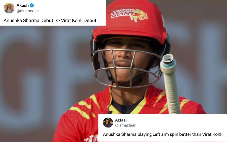 "Playing better than Virat Kohli": Fans react as Anushka Sharma impresses on WPL debut